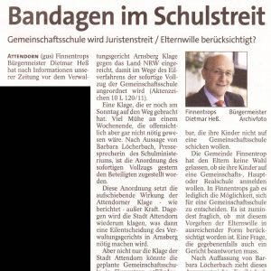Artikel aus der WP/WR vom 22.02.2011