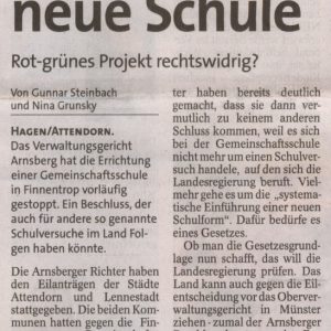 Richter stoppen neue Schule