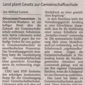 Streit um Gemeinschaftsschule