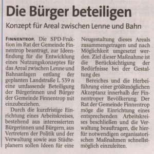 Konzept für Areal zwischen Lenne und Bahn