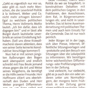 Leserbrief vom 05.07.2011