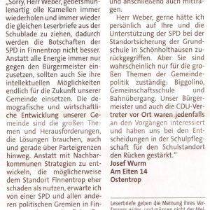 Leserbrief vom 05.07.2011