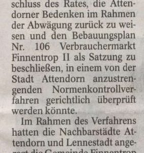 Verkaufsfläche für Textildiscounter halbiert