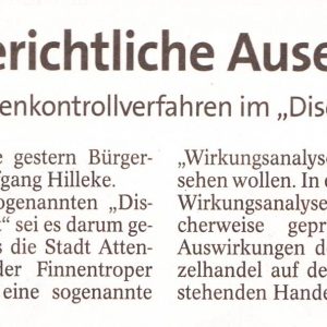 Kein Normenkontrollverfahren angestrebt
