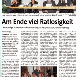Artikel aus der WP/WR vom 27.11.2010
