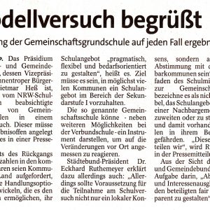 Bericht aus der WP/WR vom 09.12.2010